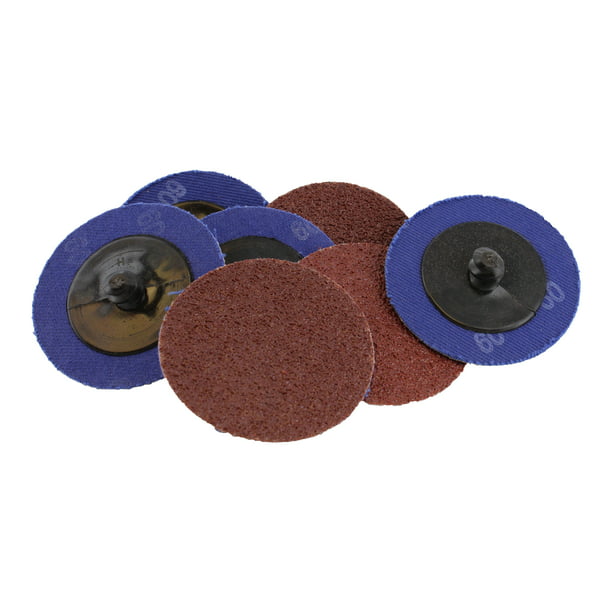 10/50pc 2'' 50mm Grit Medium Sanding Discs Roll Pads Roloc Polishing Abrasives